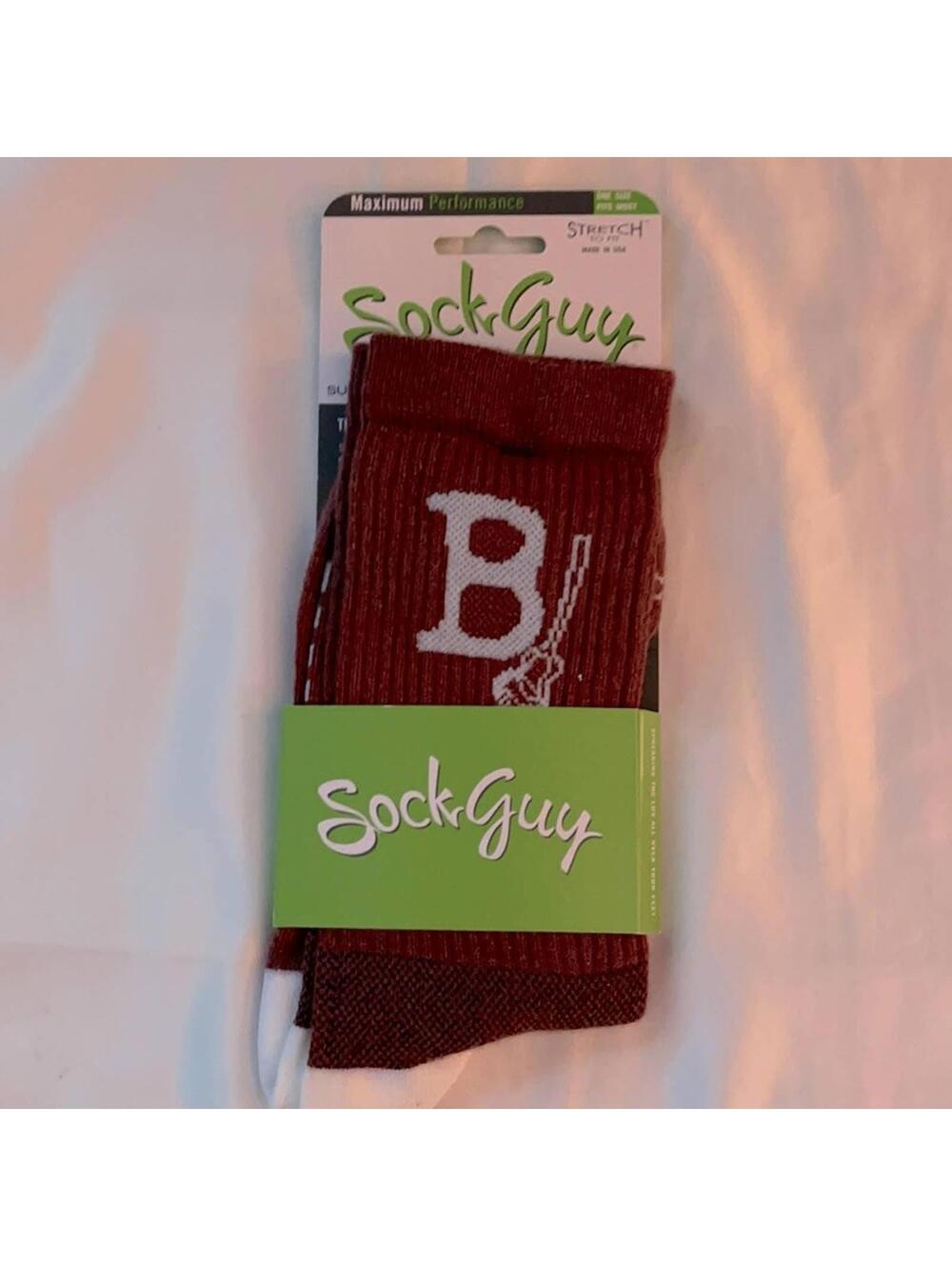 Sock Guy Boys Maroon lacrosse Socks NWT